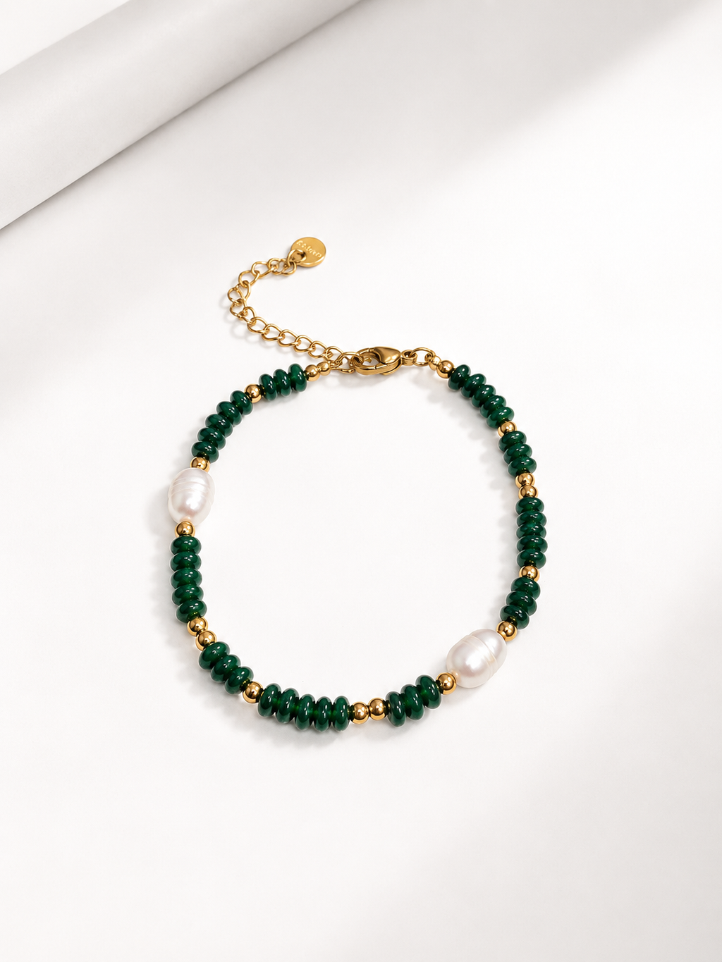 Emerald Pearl Bracelet