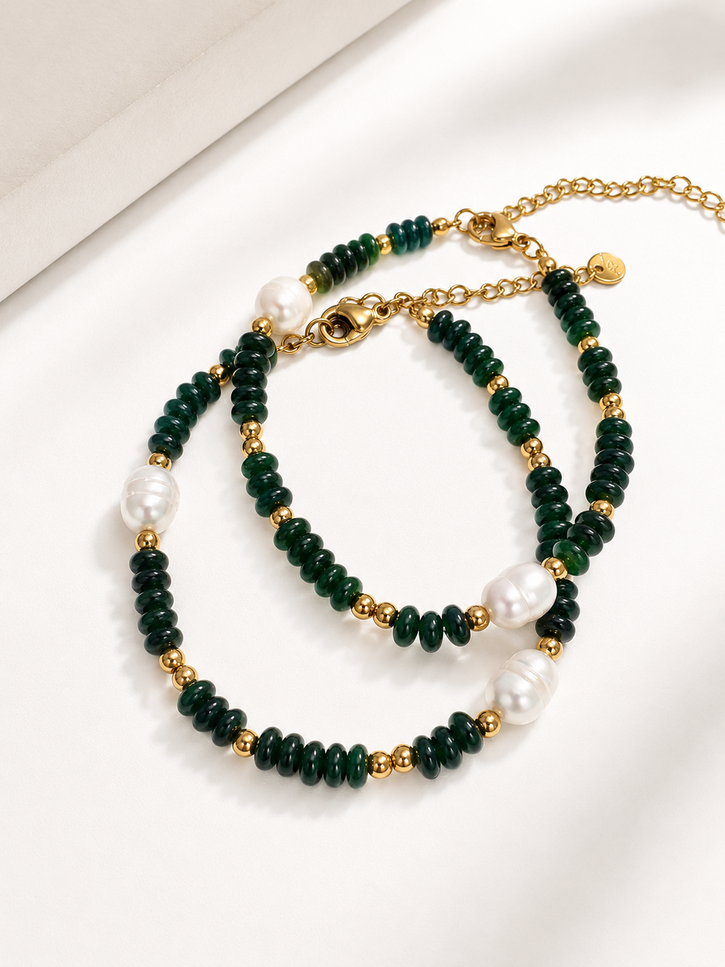 Emerald Pearl Bracelet