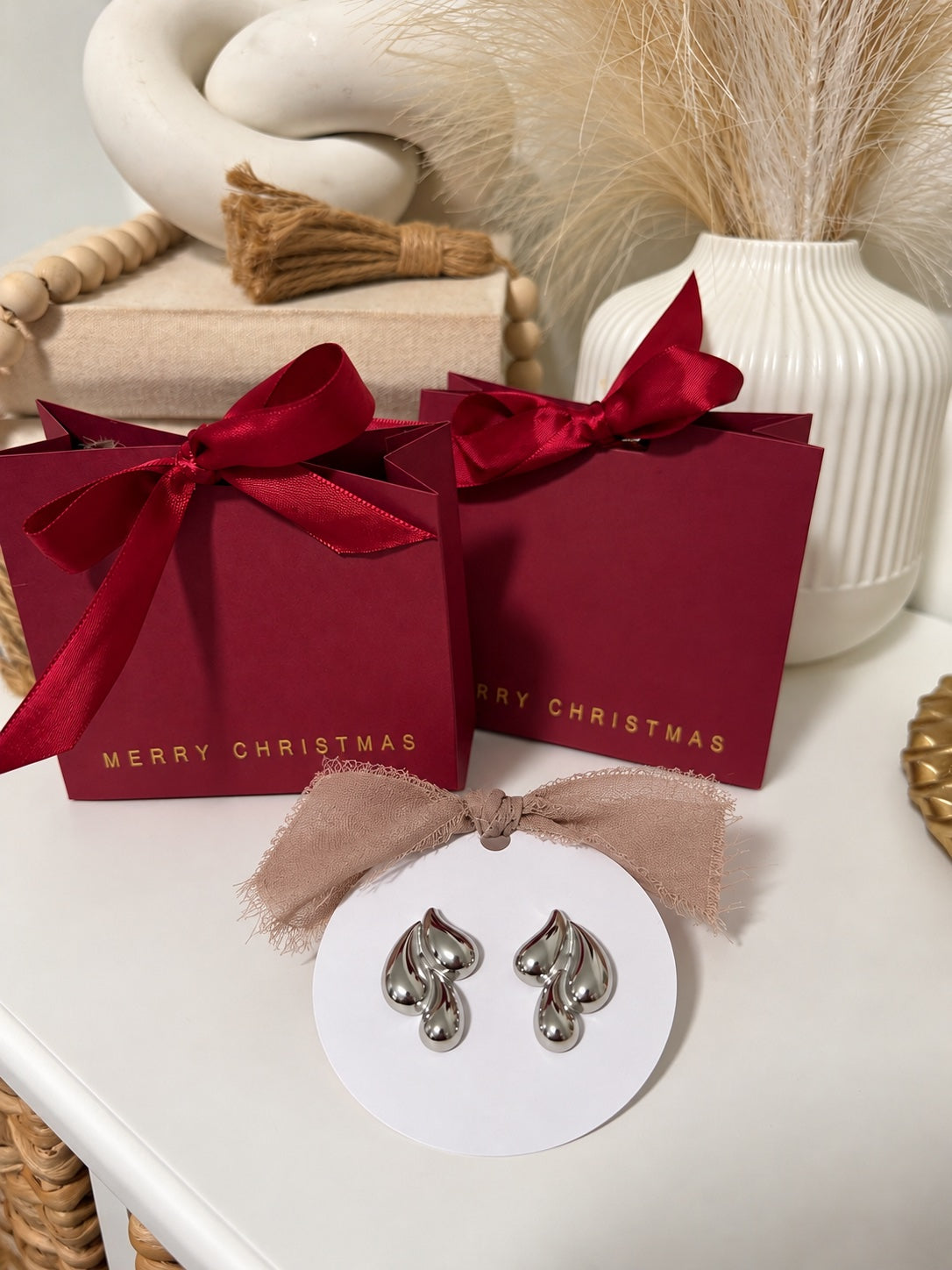Pantallas Lágrima Plata en tarjeta de regalo